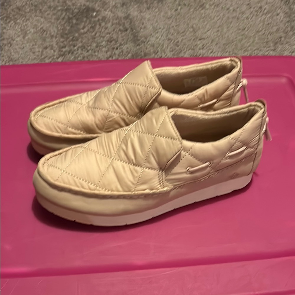 Light Pink Quilted Slip-On Sperry
